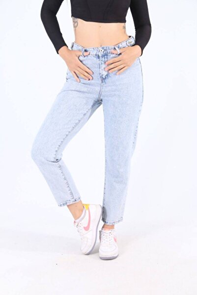 Butik Deni̇va Battal Double Belt Buckle Boyfriend