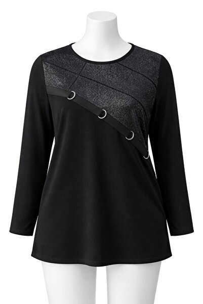 wear on Luxury Soft Plus Size Viscose Long Sleeve Mother Leather Blouse (Wint...