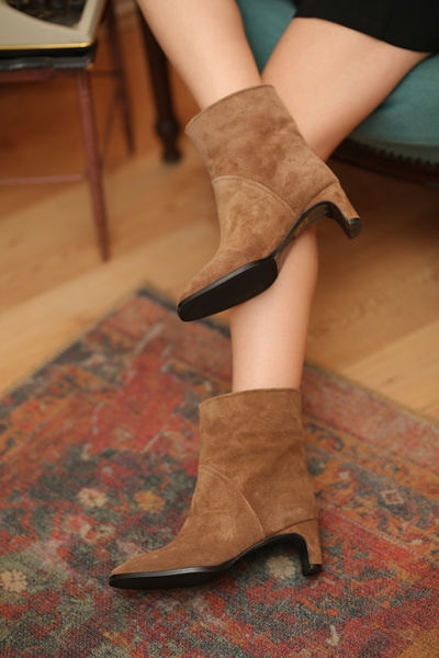 EREN SHOES BAG Arven Genuine Leather Heeled Women's Heeled Boots