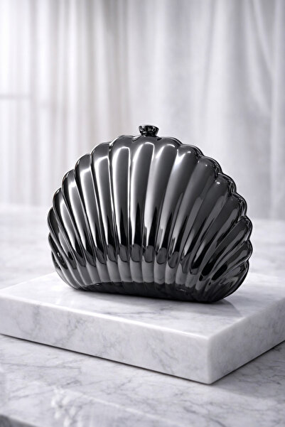 Firibu Plic portofoliu din satin negru pentru rochii de seară – Noul sezon cu...