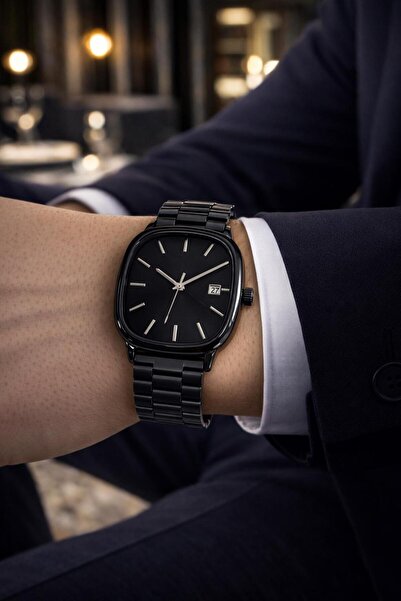 LOOQ Steel Cord Men's Wristwatch with Calendar