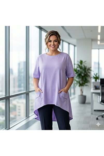 ihaoo Asymmetric blouse with pockets