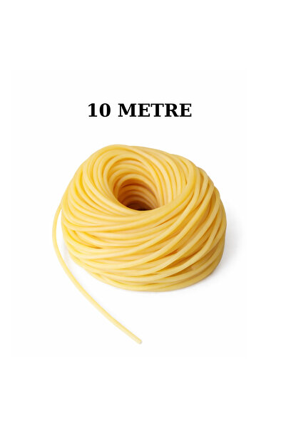 EXİZ TİCARET 10 Metre Doğal Lateks Serum Lastiği (2-4 mm)–Esnek Dayanıklı Hor...