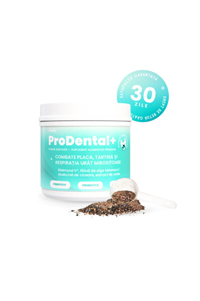WoofyLab  Pudra dentara caini ProDental+ Woofy Lab, anti tartru si respiratie...