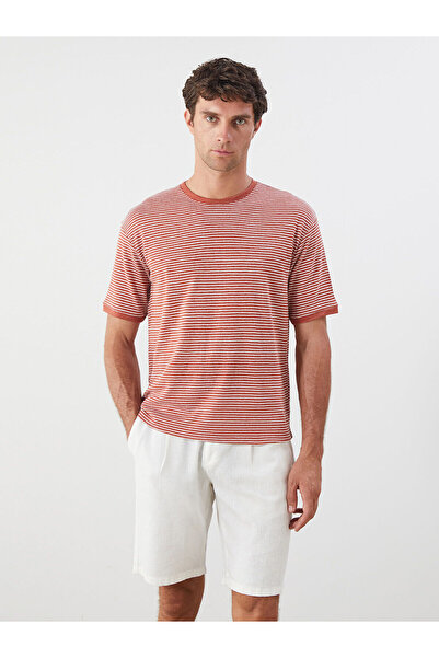 LC Waikiki Tricou pentru bărbați Özmarka New Season guler rotund Striped bumb...