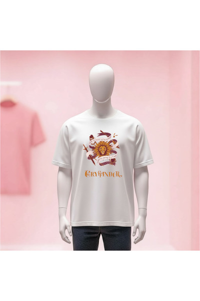 Vordevia Printed Crew Neck Wide Fit Unisex Tshirt