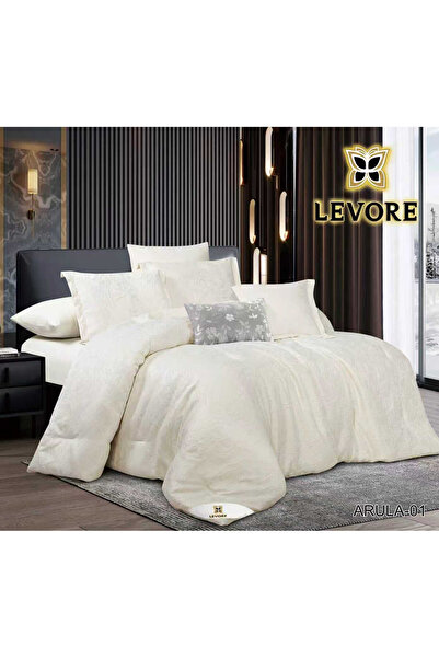 Levore Livory 8-piece double bed set, suitable for a 200x200 cm bed, Jacquard...