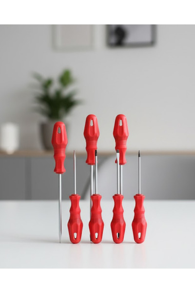 doremodam طقم مفكات 7 قطع مناسب للاستخدام المنزلي والورشة - ليسينا