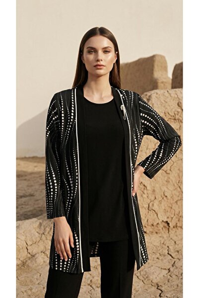 papilla Plus Size Chiffon Cardigan 2-Piece Set