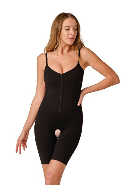 SETRİCA Lisbon Model Zippered Full Length Open Bottom Shaping and Firming Corset