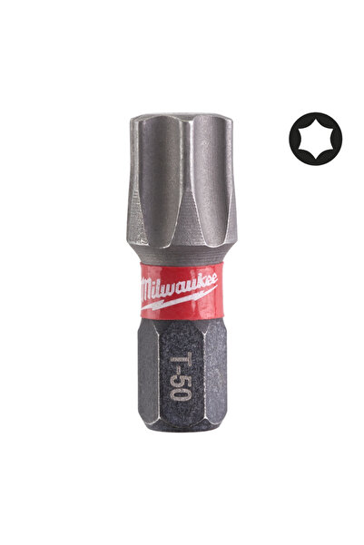 Milwaukee Biți TX pentru șurubelnițe SHOCKWAVE™ IMPACT DUTY TX50 25mm, 2 buc,...