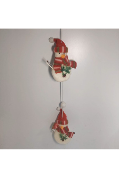 esdekor 2-Pack Snowman Christmas Window - Door Decoration 13 cm