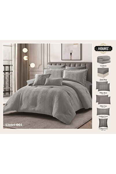 HOURS Horse Double Jacquard Quilt Set, suitable for a 200x200 cm bed, 8 piece...