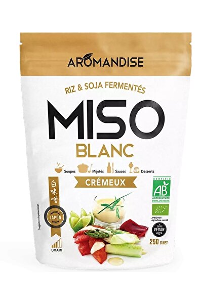 Aromandise Pasta miso alba, cremoasa, bio, 250g,