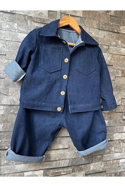 bohemiankids baby wear طقم جينز موم