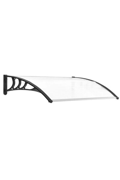 Mercaton Awning made of Polycarbonate 5 mm, 850 g/m² and Aluminum, Transparen...