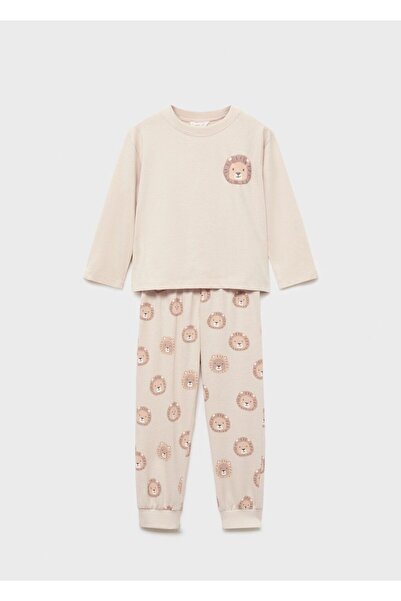 MANGO Baby Hayvan desenli pijama
