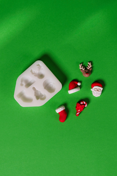 rufus concept Noel Mini Beşli Silikon Mum Kalıbı