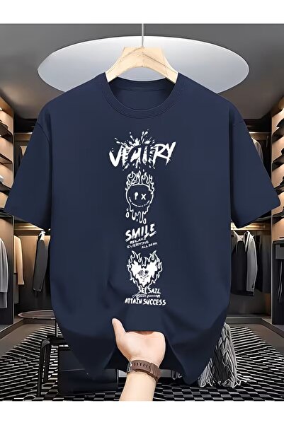 oneagılyazı Pattern Printed Comfortable Breathable Sports Outdoor Short Sleev...