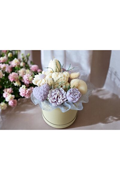 victiny Scented Floral Arrangement from Soy Wax, Gift for the Start of the Sc...