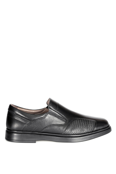 SOLMAZ Dimport 104K Black Genuine Leather Men's Shoes