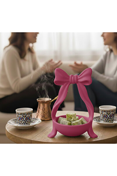 Filkorium3D Minimal Fiyonk Tasarımlı Lokumluk ve Sunumluk - Zarif Takılık - A...