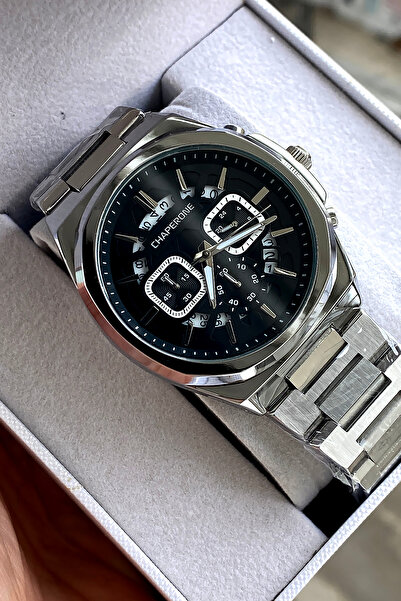 Chaperone ساعة يد رجالية أصلية بحزام فولاذي هدية للحبيب هدية عيد الحب
