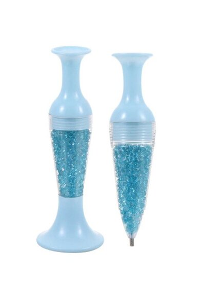 DUCK HOBY 5D Elmas Boncuk Yapıştırma Kalemi, MAVİ, Kutusu, Mumu Boncuklu Taşl...