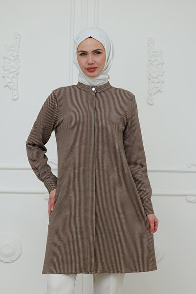 FİDEY Oversize Patterned Women's Tunic