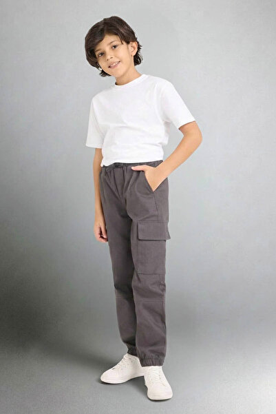 DeFacto 100% pamučne kargo jogger gabardin pantalone za dečake G6424A826SP