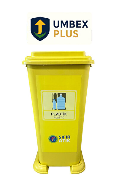 UMBEX PLUS UMBEX 70 Litre Plastik Lüx Geri Dönüşüm Kutusu Geri Dönüşüm Kovası...