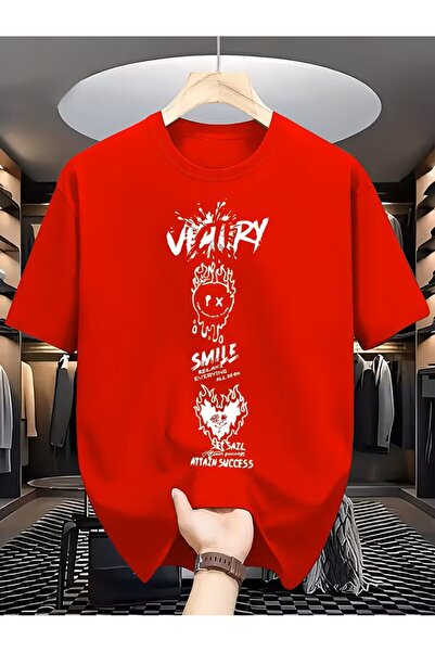 oneagılyazı Pattern Printed Comfortable Breathable Sports Outdoor Short Sleev...