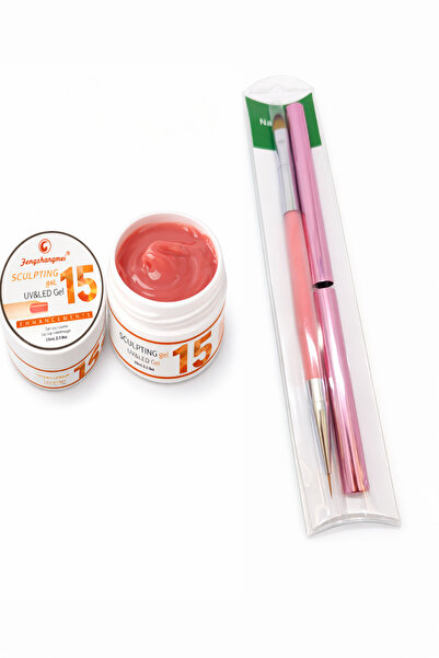 FSM Bengshangmei UV/LED Builder Gel No. 15 + Πινέλο εφαρμογής