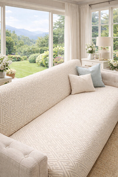 beyvetçe jakarlı anahtar desen Yumuşak Koltuk Örtüsü Çok Amaçlı Koltuk Şalı K...