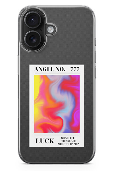 moonset Iphone 16 Uyumlu Baskılı Yumuşak Silikon Şeffaf Telefon Kılıfı