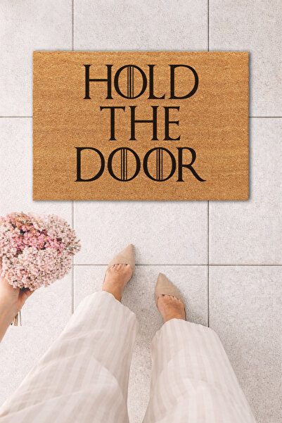 MatsUp Koko Kapı Önü Game Of Thrones Hold The Door Yazı Baskılı Paspas