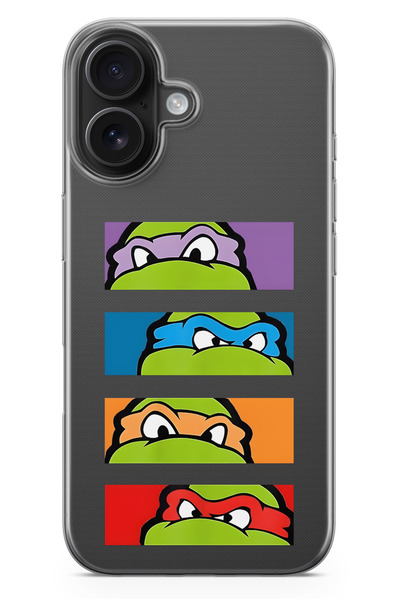 moonset Iphone 16 Uyumlu Baskılı Yumuşak Silikon Şeffaf Telefon Kılıfı