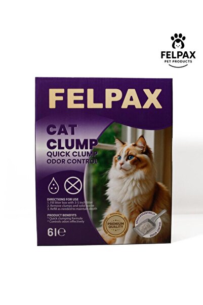 Felpax Premium Hızlı Topaklanan Lavanta Kokulu Kedi Kumu 6 Litre