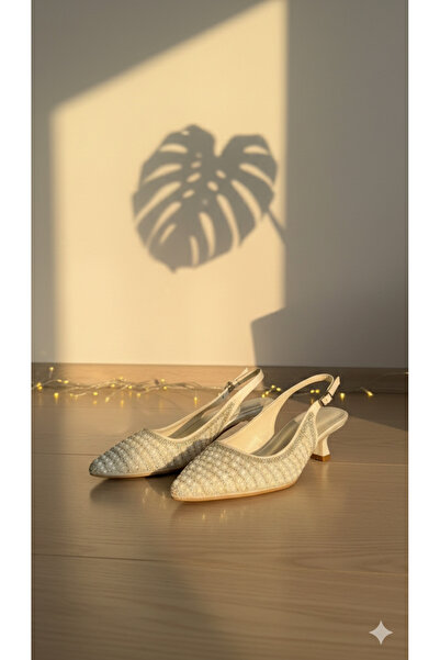 DARUGA Women's Open-Back Thin Heeled Very Stylish Evening Dress Shoes