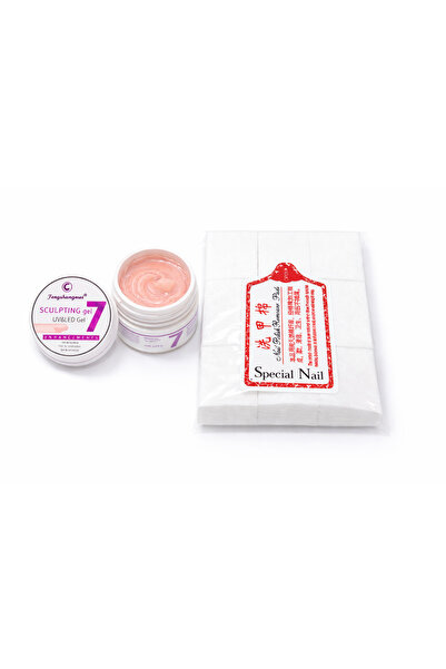 FSM Bengshangmei UV/LED Builder Gel No. 7 + Nail Wipes