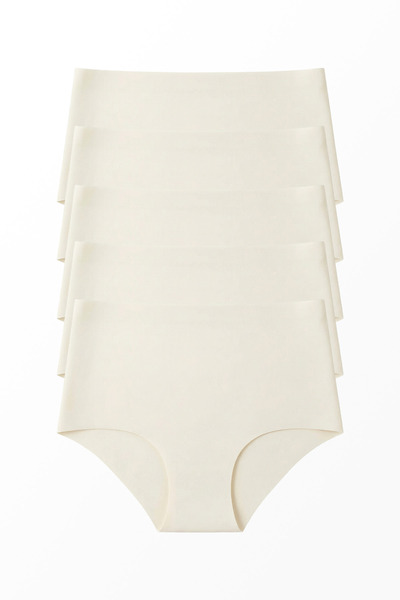 Stoykis 5 Pieces Laser Cut Seamless High Waist Women's Panties Set - Extra Fl...