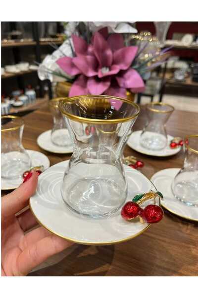 ÇNR Home Collection PANDORANIN KUTUSU PORSELEN TABAKLI PAŞABAHÇE BARDAKLI KİR...
