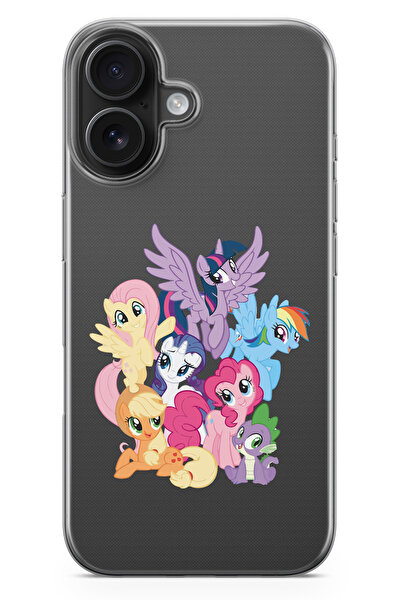 moonset Iphone 17 Uyumlu Baskılı Yumuşak Silikon Şeffaf Telefon Kılıfı