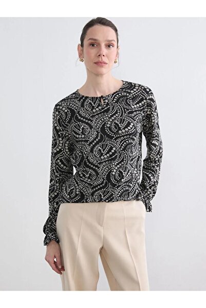 LC Waikiki Crew Neck Patterned Blouse (S6)