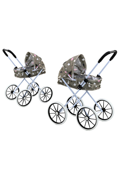 Three top online Cărucior pentru păpuși cu roți mari, pliabil, stele și nori,...