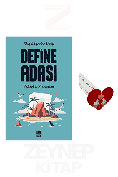 Ema Kitap Define Adası (Klasik Eserler Dizisi) Kalp Ayraç Hediye