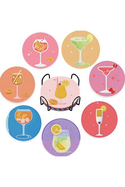 Sujewelleryy Coctail DIY Elmas Boyama Bardak Altlığı
