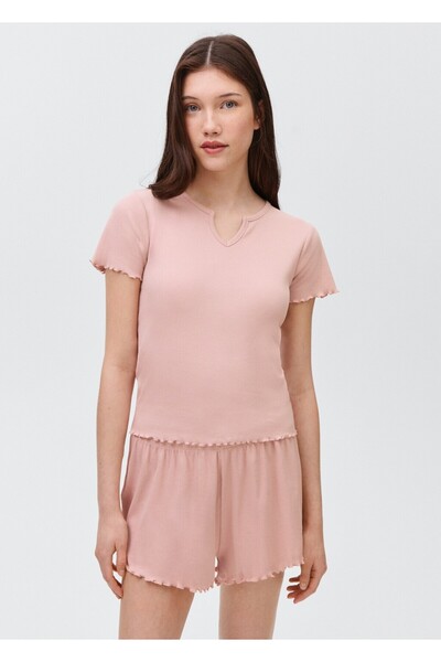 Mango Teen Fitilli şort pijama