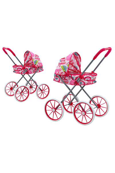 Three top online Cărucior pentru păpuși cu roți mari, pliabil, modele roz