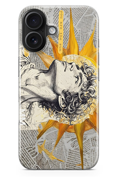 moonset Iphone 17 Uyumlu Baskılı Yumuşak Silikon Şeffaf Telefon Kılıfı